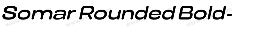 Somar Rounded Bold字体转换